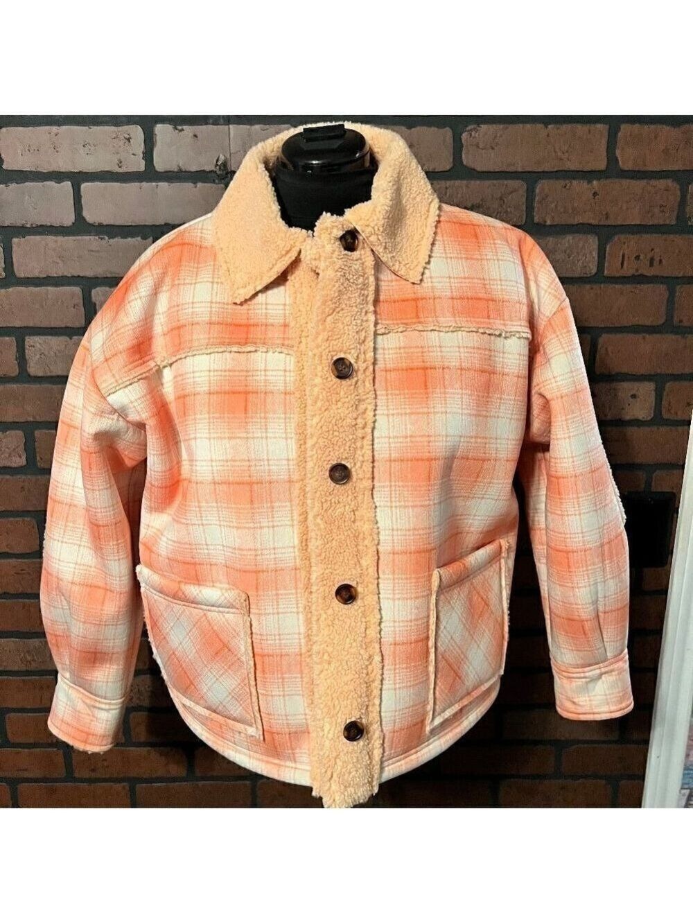 NWT Ivy Jane Fleece lined jacket with elbow patches. size Sm. - Picture 3 of 12